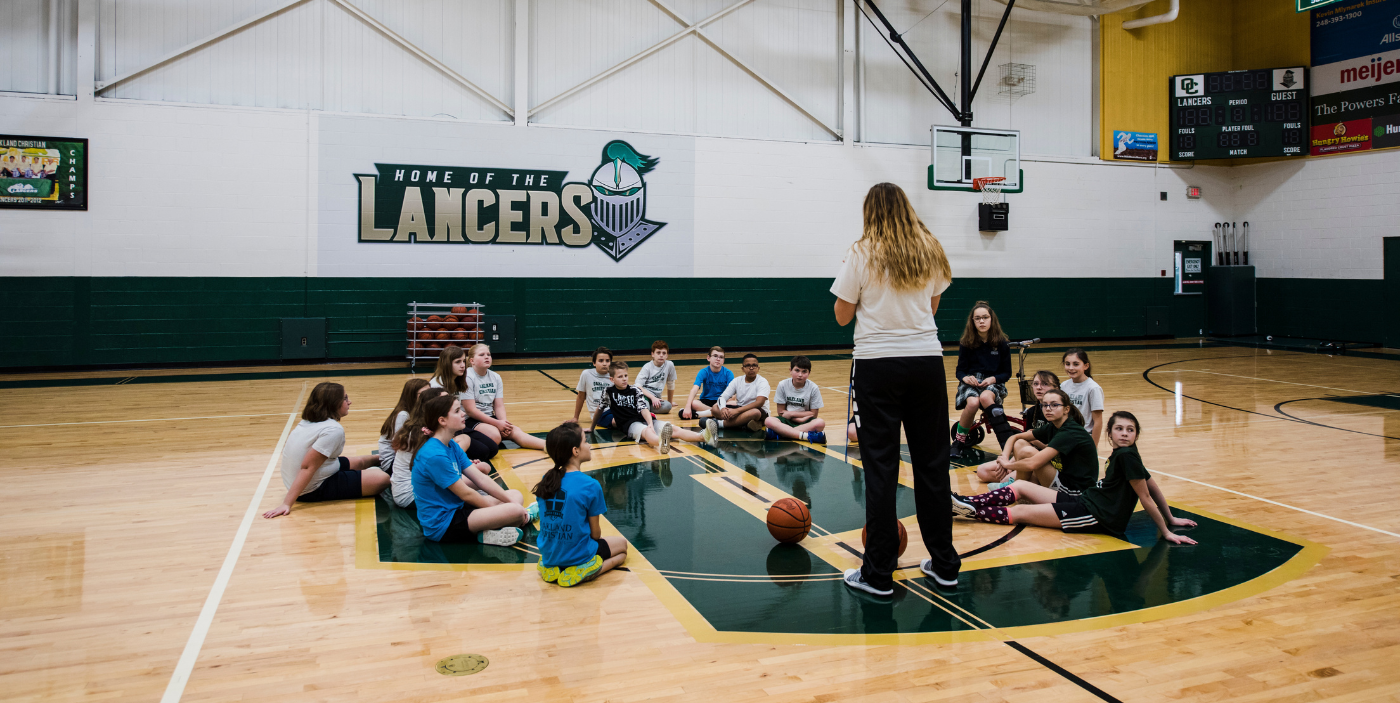 oakland christian school gymnasium lancers elementary students